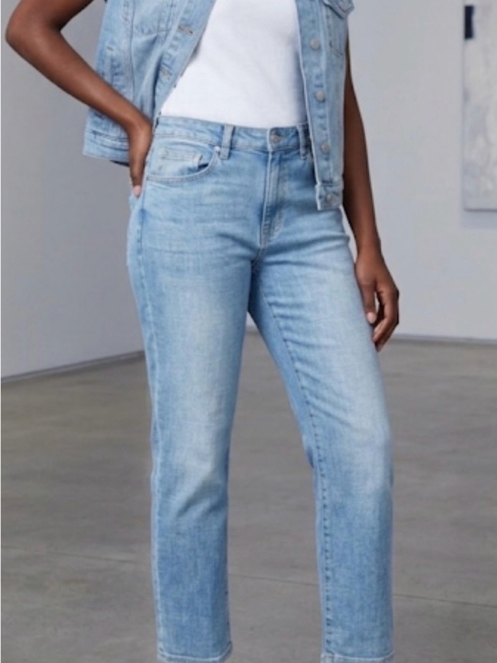 🎻Ella Moss Light Blue Straight Leg Jeans EUC